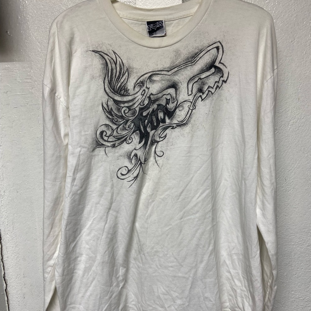 Y2k Fox Long Sleeve Shirt Size XL